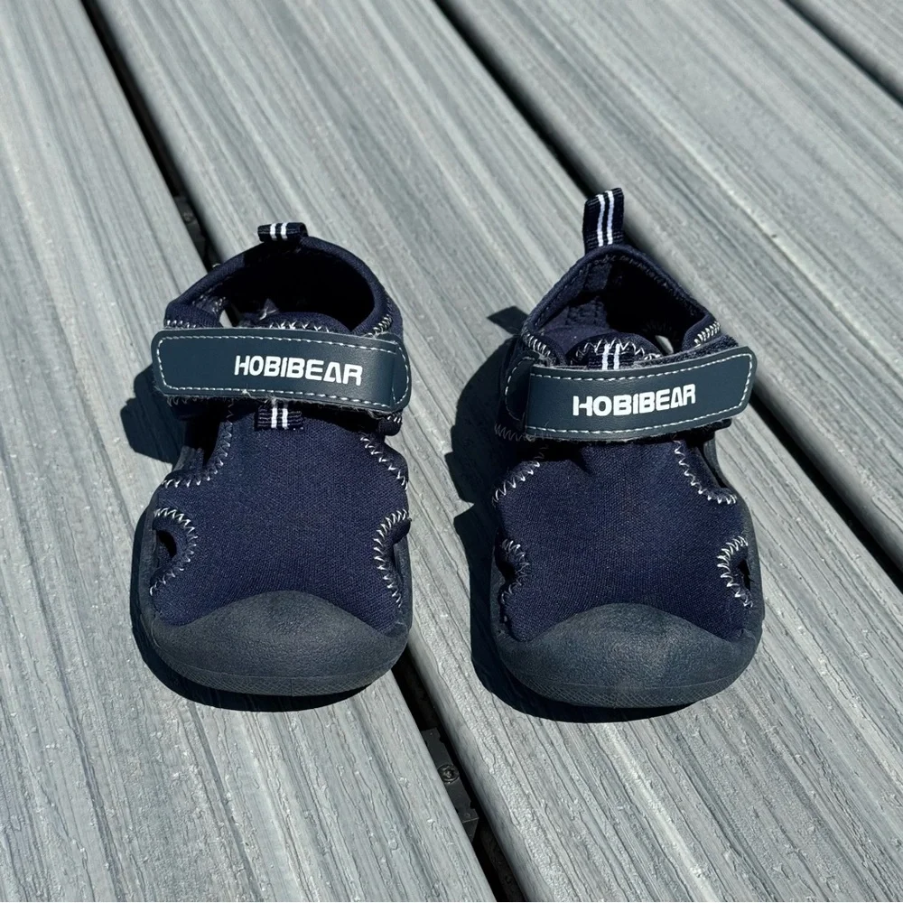 Hobibear Navy Blue Unisex Toddler Water Shoes Sandals Size 8 (UK 24)